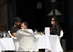 Amsterdam 13 april 2009
Frank Rijkaard met zijn nieuwe vriendin Stephanie Fransen. Ze vertrekken bij zijn nieuwe huis en gaan lunchen bij het Hilton hotel.
Peter Smulders bv