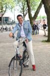 Amsterdam, 15 Mei 2008
Nominatie Musical Award 2008
Frank Sanders  kwam op zijn fiets even een bezoekje brengen