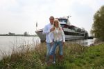 Oosterbeek, 24 April 2008
Frans Bauer komt samen met zijn a.s. vrouw Mariska Bauer aan met de helicopter.
Zij zijn gelandt op de huwelijksboot de 