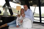 Oosterbeek, 24 April 2008
Frans Bauer komt samen met zijn a.s. vrouw Mariska Bauer aan met de helicopter.
Zij zijn gelandt op de huwelijksboot de 