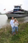 Oosterbeek, 24 April 2008
Frans Bauer komt samen met zijn a.s. vrouw Mariska Bauer aan met de helicopter.
Zij zijn gelandt op de huwelijksboot de 