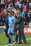 Eindhoven, 13 April 2008 Kampioenswedstrijd PSV-FC Twente, eindstand 1-1 Seizoen 2007/2008. PSV daardoor nog niet kampioen.
FC Twente trainer Fred Rutten samen met Jeroen Heubach