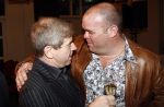 Bussum 24 januari 2008
Omroepman van het jaar verkiezing bij Jan Tabak. Frits Barend met Paul de Leeuw