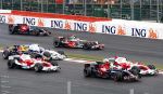 Spa 7 september 2008
Formule 1 Grand Prix van Spa Francochamps. Filippe Massa Kimi Raikkonen Lewis Hamilton  Heiki Kovalinen Fernando Alonso
Peter Smulders bv