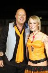 Amsterdam 23 oktober 2007
Nance Coolen en Gerard Joling bij presentatie sterren dansen op het ijs van sbs6  op de jaap eden baan. Gaston Starreveld