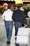 Amsterdam 27 augustus 2008
Geert Hoes en Arjen de vriend van Percy arriveren op schiphol nadat ze op Aruba zijn geweest voor de begrafenis van Percy.
Peter Smulders bv
