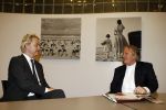 Den Haag 23 januari 2009 
Karel Hille interviewt Geert Wilders in de tweede kamer.
Peter Smulders bv