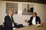 Den Haag 23 januari 2009 
Karel Hille interviewt Geert Wilders in de tweede kamer.
Peter Smulders bv