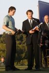 4 November 2007 Valderrama Golfclub ( Spanje )
Finaledag Volvo Masters Seizoen 2007
Winnaar Justin Rose ontvangt uit handen van directeur PGA George O'Grady de beker voor het europees Kampioenschap 2007