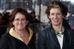 Amsterdam 1 februari 2008
Feest koningin Beatrix en Prinses Margriet voor hun 70e en 65e verjaardag in Carre.
Gerda Verburg met vriendin