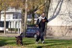 Amsterdam 17 november 2007
Advocaat Gert Jan Knoops aan het hardlopen met zijn hond.