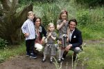 Apeldoorn 30 mei 2008
Prins Maurits Prinses Marilene en hun kinderen Prinses Anna Prins Lucas en Prinses Felicia  tijdens fotoshoot vanwege 10 jarig huwelijk in de apenheul.