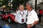 Brescia 15 mei 2008
Start van de Mille Miglia in Brescia. State of art rijdt met 2 porsches mee. 
Gijs v Lennep Jan Lammers en Albert en Evelyne Westerman