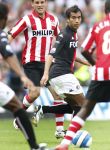 Eindhoven, 23 September 2007 Seizoen 2007/2008 Kompetitewedstrijd PSV-Feyenoord, eindstand 4-0
Giovanniv Bronckhorst