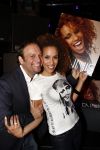 Amsterdam 24 september 2008
Glennis Grace presentatie van haar nieuwe cd bij de smet studio. 
Glennis met Carlo Boszhard