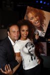 Amsterdam 24 september 2008
Glennis Grace presentatie van haar nieuwe cd bij de smet studio. 
Glennis met Carlo Boszhard