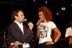 Amsterdam 24 september 2008
Glennis Grace presentatie van haar nieuwe cd bij de smet studio. 
Glennis met Carlo Boszhard