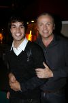 Hilversum 12 januari 2008
Gordon met zijn nieuwe spaansed vriend Jose na idols.