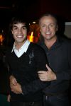 Hilversum 12 januari 2008
Gordon met zijn nieuwe spaansed vriend Jose na idols.