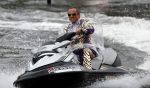 Amsterdam 30 september 2008
Persconferentie van de toppers Rene Froger Gordon en Gerard Joling ivm hun deelname aan het songfestival in het amstel hotel. toppers op jet ski's