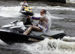 Amsterdam 30 september 2008
Persconferentie van de toppers Rene Froger Gordon en Gerard Joling ivm hun deelname aan het songfestival in het amstel hotel. toppers op jet ski's