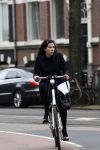 Amsterdam 4 april 2009
Halina Reijn  op de fiets in amsterdam.
Peter Smulders bv