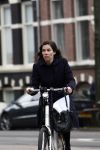 Amsterdam 4 april 2009
Halina Reijn  op de fiets in amsterdam.
Peter Smulders bv