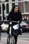 Amsterdam 4 april 2009
Halina Reijn  op de fiets in amsterdam.
Peter Smulders bv