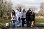 Diemen 14  februari 2009
Wandeltocht voor honden in het diemer bos. Hanny en Ton Veerkamp met zoon en kleinkinderen
Peter Smulders bv