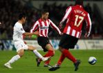 Eindhoven, 12 Maart 2008
UEFA 1/8 finale PSV-Tottenham Hotspur FC, eindstand 0-1
PSV wint na verlenging en straschoppen met 6-5 en gaat door naar de 1/4 Finale
Ibrahim Afellay in duel met Young Pyo Lee