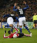 Eindhoven, 12 December 2007
Champions League wedstrijd PSV-Internationale Milan, eindstand 0-1 Seizoen 2007/2008
Ibrahim Afellay  Crespo en Boltoni