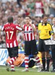 Eindhoven, 23 September 2007 Seizoen 2007/2008 Kompetitewedstrijd PSV-Feyenoord, eindstand 4-0
Ismail Aissati vervangt Jefferson Farfan