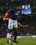 Eindhoven, 12 December 2007
Champions League wedstrijd PSV-Internationale Milan, eindstand 0-1 Seizoen 2007/2008
Ivan Ramiro Cordoba in duel met Alcides