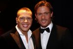 Hilversum 2 juni 2008
Uitreiking musical awards in studio 22. Jamai Loman met vriend Ron Link