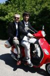 Amsterdam 12 mei 2009
Het blad Grazia organiseert samen met vespa scooters een leuke rally door amsterdam heen. Jan Kooijman met zijn vader Jan
Peter Smulders bv