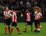Eindhoven, 12 Maart 2008
UEFA 1/8 finale PSV-Tottenham Hotspur FC, eindstand 0-1
PSV wint na verlenging en straschoppen met 6-5 en gaat door naar de 1/4 Finale
Jan Kromkamp met Drik Marcellis