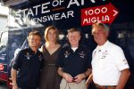 Brescia 15 mei 2008
Start van de Mille Miglia in Brescia. State of art rijdt met 2 porsches mee. 
Gijs v Lennep Jan Lammers en Albert en Evelyne Westerman