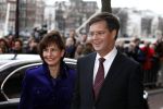 Amsterdam 1 februari 2008
Feest koningin Beatrix en Prinses Margriet voor hun 70e en 65e verjaardag in Carre.
Jan Peter Balkenende  met vrouw Bianca