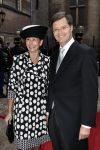 Den Haag 19 september 2007
Prinsjesdag op het binnenhof met de ministers en staatssecretaressen met hoedjes Jan Peter Balkenende met vrouw Bianca