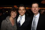 Hilversum 5 maart 2009
Uitreiking gouden buma harpen in studi 21. Jan Smit krijgt uit handen van Marco Borsato de ouvre award. Yolanthe Cabau v Kasbergen presenteert het programma   . jan met zijn ouders
Peter Smulders bv