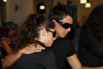 Ibiza 5 september 2007
Jan Smit en zijn vriendin Yolanthe Cabau v Kasbergen vertrekken teru naar Nederland na de begrafenis van haar vader.