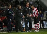 Eindhoven, 8 December 2007 Kompetitie PSV-Roda JC, eindstand 2-4 
Seizoen 2007/2008
Ad Interim hoofdtrainer Jan Wouters in gesprek met Carlos Salcido