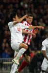 Eindhoven, 12 Maart 2008
UEFA 1/8 finale PSV-Tottenham Hotspur FC, eindstand 0-1
PSV wint na verlenging en straschoppen met 6-5 en gaat door naar de 1/4 Finale
Jason Culina in duel met Young Pyo Lee