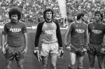 Munchen, 30 Oktober 1982
Bayern Munchen-VFB Stuttgart, eindstand 4-0
Jean Marie Pfaff samen met o.a. Paul Breitner en Klaus Augenthaler