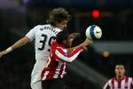 Eindhoven, 12 Maart 2008
UEFA 1/8 finale PSV-Tottenham Hotspur FC, eindstand 0-1
PSV wint na verlenging en straschoppen met 6-5 en gaat door naar de 1/4 Finale
Jefferson Farfan in duel met Jonathan Woodgate
