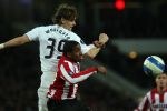Eindhoven, 12 Maart 2008
UEFA 1/8 finale PSV-Tottenham Hotspur FC, eindstand 0-1
PSV wint na verlenging en straschoppen met 6-5 en gaat door naar de 1/4 Finale
Jefferson Farfan in duel met Jonathan Woodgate