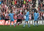 Eindhoven, 13 April 2008 Kampioenswedstrijd PSV-FC Twente, eindstand 1-1 Seizoen 2007/2008. PSV daardoor nog niet kampioen.
Jefferson Farfan heeft PSV op 1-1 gebracht