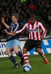Eindhoven, 19 Maart 2008 Kompetitiewedstrijd PSV-AJAX, eindstand 0-0 
Seizoen 2007/2008
Jefferson Farfan in duel met Jan Vertonghen
