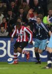 Eindhoven, 19 Maart 2008 Kompetitiewedstrijd PSV-AJAX, eindstand 0-0 
Seizoen 2007/2008
Jefferson Farfan in duel met Jan Vertonghen