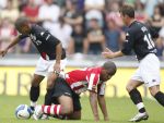 Eindhoven, 23 September 2007 Seizoen 2007/2008 Kompetitewedstrijd PSV-Feyenoord, eindstand 4-0
Jefferson Farfan